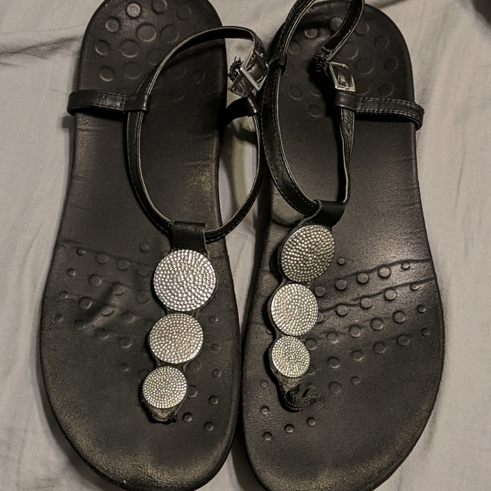 Vionic Black Sandals
